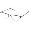 Emporio Armani EA1168D 3042 | Occhiali da Vista Graduati | Prova Online | Metallo | Browline | Blu | Adrialenti