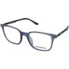 Emporio Armani EA3242U 6108 | Occhiali da Vista Graduati | Prova Online | Plastica | Quadrati | Blu, Trasparente | Adrialenti