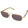 Persol PO1020S 1129/53 | Occhiali da Sole Graduati o Non Graduati | Prova Online | Metallo | Rettangolari | Oro | Adrialenti