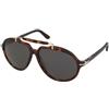 Persol PO0202S 24/48 | Occhiali da Sole Graduati o Non Graduati | Prova Online | Plastica | Pilot | Marrone, Havana | Adrialenti