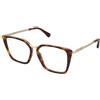 Max Mara Occhiale anti luce blu Max Mara MM5151-B 052 | Occhiali per Computer | Prova Online | Metallo | Quadrati | Marrone, Oro, Havana | Adrialenti