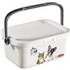 Curver Scatola Quadrata con Coperchio Multiboxx, per Cibo per Cani