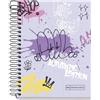 Miquelrius - Taccuino A6, Griglia 5 mm, Quaderno con copertina rigida, Quaderno A6 con 120 fogli microforati, con 4 colori per organizzare, Carta Extra Opaca 70 g/m², Senza trapani