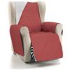 ECOMMERC3 | Copridivano misura 1 posto/relax super regolabile - copridivano 1 posto/relax reversibile colore rosso/grigio imbottito ed extra morbido 100% Made in Spain