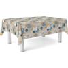 ECOMMERC3 Tovaglia plastificata antimacchia rotonda 140 cm Cuisine Blu | Per il tavolo rotondo da quattro, i liquidi non passano, niente lavatrice, ventidue proposte in dieci misure