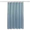 N&Y HOME Tenda da doccia o fodera in tessuto - Tenda da doccia per bagno di qualità alberghiera, lavabile in lavatrice, blu nebbia, 182 x 183 cm