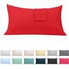 ECOMMERC3 Federa per letto 90 cm misto cotone | Rosso