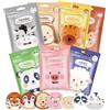 Allony Maschera Viso Bambina, 7 Pezzi Maschere Viso Bambina, Set Maschere Visos, Maschera Idratante per Viene Fornito con Graziose Stampe di Animali, Adatto a Tutti i Tipi di Pelle