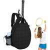 Generic Borsa per racchette da tennis, borse per racchette da tennis da donna, Borsa da trasporto per tennis con manico superiore, porta bottiglia d'acqua e gancio, Borsa a tracolla da tennis stampata con gri