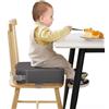 TOTIDYH Seggiolino per sedia da pranzo, in poliuretano, lavabile, con doppie cinghie di sicurezza, colore: grigio scuro