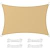 SONGMICS GSH23EY - Tenda parasole impermeabile 2 x 3 m, con colonna d'acqua da 665 mm, protezione solare in poliestere antistrappo, protezione dai raggi UV al 93%, per terrazza, giardino, balcone