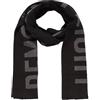 Aeronautica Militare Sciarpa SH1133 con scritta sulla lunghezza Remove before flight (Nero)