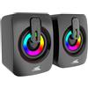 Altoparlante Baracuda BGSP-011 stereo 3.5mm/2x3000mW per computer Nero