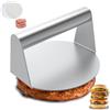 Amroicus Pressa per hamburger da 5,5 pollici, Pressa hamburger in acciaio inossidabile 304, Rotondi Stampo per burger antiaderente per padella, Smash Burger per impieghi gravosi per Patty, Cucina e BBQ