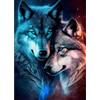 TOSTOG Diamond Painting Kit Completo,Rotondo Diamond Art Kit per Adulti e Principianti,Lupo 5D DIY Ricamo a Punto Croce Painting Pittura Decorazione Casa 30x40cm