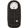 Nuvita Moovo by 9605 Junior Cuccioli | Sacco Universale per Passeggino con Animaletti | Perfetto per Bambini da 6 a 36 Mesi (100 cm) | Resistente al Freddo fino a -13°C | Nero