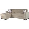 Arredo Stock Divano letto angolare con penisola reversibile, 227x77x175 cm (Beige)