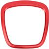 Generic SanSixi Cromo Auto Styling Volante Centro Logo Coperture Adesivi Trim Compatibile per Audi A3 8P S3 A4 B6 B7 A5 A6 Q5 Q7 Interni Accessori (Rosso)