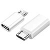 CABLEPELADO Adattatore USB C femmina a Micro USB maschio | Convertitore USB C a Micro USB | Velocità di trasferimento dati fino a 480 Mbps | Trasferimento dati | Bianco