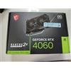 MSI GeForce RTX 4060 Ti Ventus 2X Black OC D6 16 GB (originale) / Express