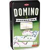 Tactic 53913 Double 6 Learn, Popular Table Classic Game for Friends & Family, 2+ Players, Coloured Dots for Easy Play, Sturdy Storage Tin, Plastic Dominoes That Last, Age 7+, Mixed
