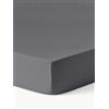 Westwing Collection Lenzuolo con angoli topper in raso di cotone Comfort