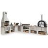 EASY GARDEN BY PALAZZETTI Barbecue fisso a legna e carbonella Marbella EASY GARDEN BY PALAZZETTI