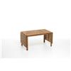 SAL. MAR. S.R.L. Tavolo Arleston 140/197/254x78 cm, allungabile 4-6-8 persone, legno Acacia FSC, piano rettangolare, prolunghe laterali