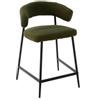 CRIBEL S.R.L. A SOCIO UNICO SGABELLO MEGAN BOUCLE VERDE GAMBE NERE