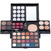 CHSEEO Trousse Trucchi Donna, Trousse Trucchi Ragazza, Palette di Ombretti per Trucco, Trucchi Tutto in Uno Tavolozza Completo Valigetta con Ombretto, Gloss, Rossetti e Polveri Viso