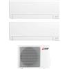 MITSUBISHI Climatizzatore Dual Split Inverter 9000 + 9000 Btu Condizionatore con Pompa di Calore Classe A+++/A++ Gas R32 (Unità Interna + Unità Esterna) - MSZ-AY25VGKP + MSZ-AY25VGKP + MXZ-2F42VF3 Serie M