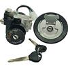 One by camamoto Kit Serrature Completo Blocchetto Chiavi avviamento (cod 77208128 Compatibile con kymco mouvi Euro 3 / XL 125cc / 150cc | RIF. Orig. Kymco 35010KKD73050M1)