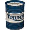 Nostalgic-Art Salvadanai retrò, Triumph - Oil Barrel - Idea regalo per accessori per moto, Salvadanaio in metallo, Scatola dei soldi lamiera, 600 ml