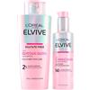L'OREAL PARIS L'Oréal Paris Elvive Glycolic Gloss Shampoo Illuminante con Acido Glicolico 200ml + Siero Senza Risciacquo per Capelli Porosi e Spenti Lucentezza Intesa e Duratura 150ml - 2 Flaconi
