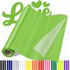 Sgooyir Vinile Termoadesivo per Tessuti, Vinile Adesivo per T-Shirt Verde Chiaro