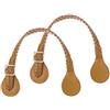 O Bag Doppio Manico in Pelle Corto con Fibbia Intrecciato Ocra HLESF000PES03111C002 - HLESF000PES03111C002