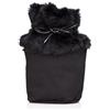 O Bag Canvas O BAG BASKET Con Pelliccia Nero OBSCV10 Canvas O Bag Basket Colore Nero Con Pelliccia - OBSCV10 Canvas O Bag Basket Colore Nero Con Pelliccia