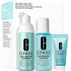 Clinique Anti-Blemish Solutions™ Confezione 50 ML Mousse Detergente + 60 ML Lozione detergente + 15 ML Trattamento Idratante Viso - 50 ML Mousse Detergente + 60 ML Lozione detergente + 15 ML Trattamento Idratante Viso