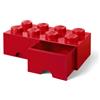 Room Copenhagen Lego l4006r.00 Storage Brick 8 con cassetti rosso