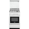 DELONGHI De Longhi SGGW 554 N ED Linea Smart Cucina a Gas Libera Installazione Forno a Gas 4 Fuochi Classe energetica A Grill Elettrico 3 Funzioni 50 cm Bianco