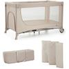 KinderKraft - Kinderkraft Lettino da viaggio 2in1 JOY 2 Beige