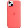 Apple Custodia MagSafe in silicone per iPhone 15 Plus - Guava