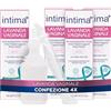 Intima+ | Lavanda Vaginale con Tea Tree Oil e Aloe Vera Gel, pH 4.5, Soluzione Monodose Pronta all'Uso, 4 x 140ml