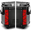 BLACK DOVES GRAPHICS Rifrangenti Adesivi per Valigie Laterali compatibile con/sostitutivo GIVI TREKKER OUTBACK 48 37 ltr Motorrad (Rosso)