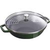 Staub Padella Wok in ghisa 2 Manici D 30 cm Verde Basilico