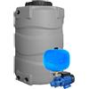 TTPro Kit Serbatoio 500 Litri Pompa 0,5hp Automatico