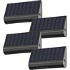 Lumisky Set di 4 lampade da parete a energia solare, LED bianco caldo, 4 x TWILY H6,3 cm