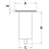 Osculati Boccola da incasso con cerniera dritta - 1 PZ Osculati - 46.814.00 - 4681400