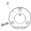 Osculati Boccola da incasso con cerniera inclinata 6° - 1 PZ Osculati - 46.814.01