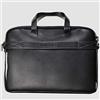 MICROTECH e-Bag BG14BN Borsa PC per Notebook fino a 15.6, Pelle Sintetica e Impermeabile, Scomparto Dedicato Computer, Tasche per Accessori e Penna, Tracolla Rimovibile, Fissaggio Trolley, Nero
